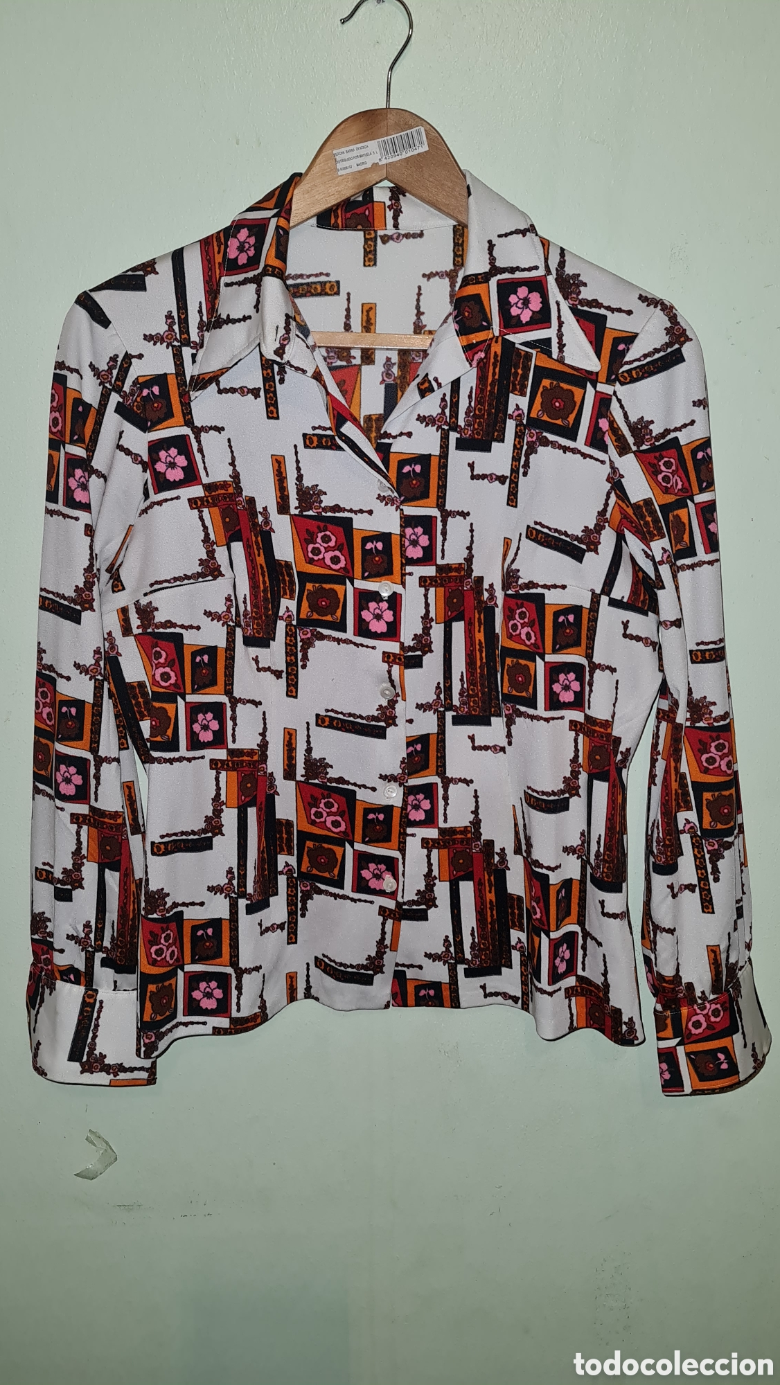 Vintage: Camisa estampada talla m