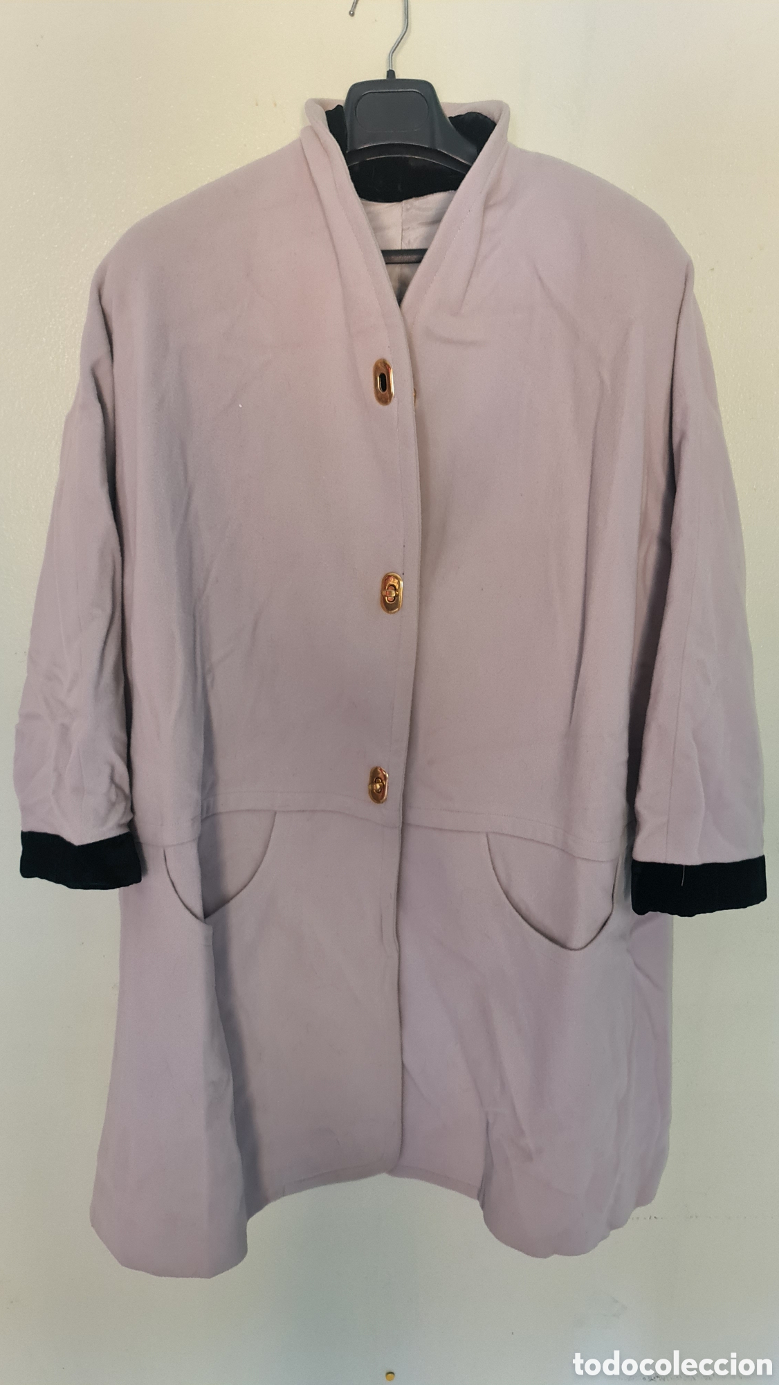 Vintage: Abrigo gris y negro talla xl