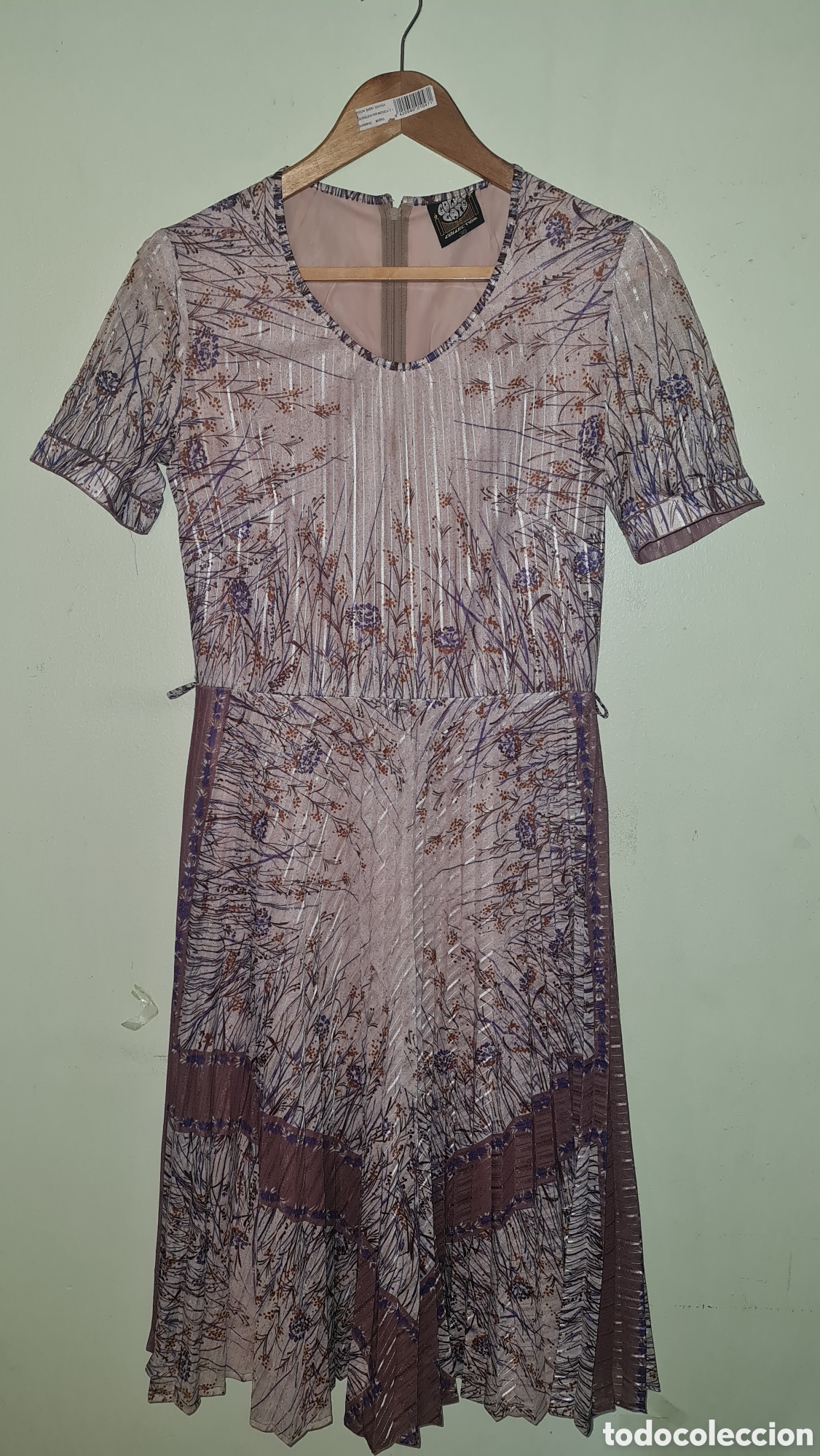 Vintage: Vestido malva vintage talla 38 o m
