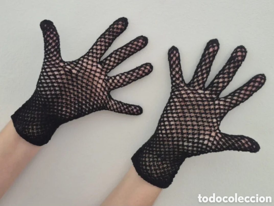 Vintage: Antiguos guantes ganchillo - Foto 2