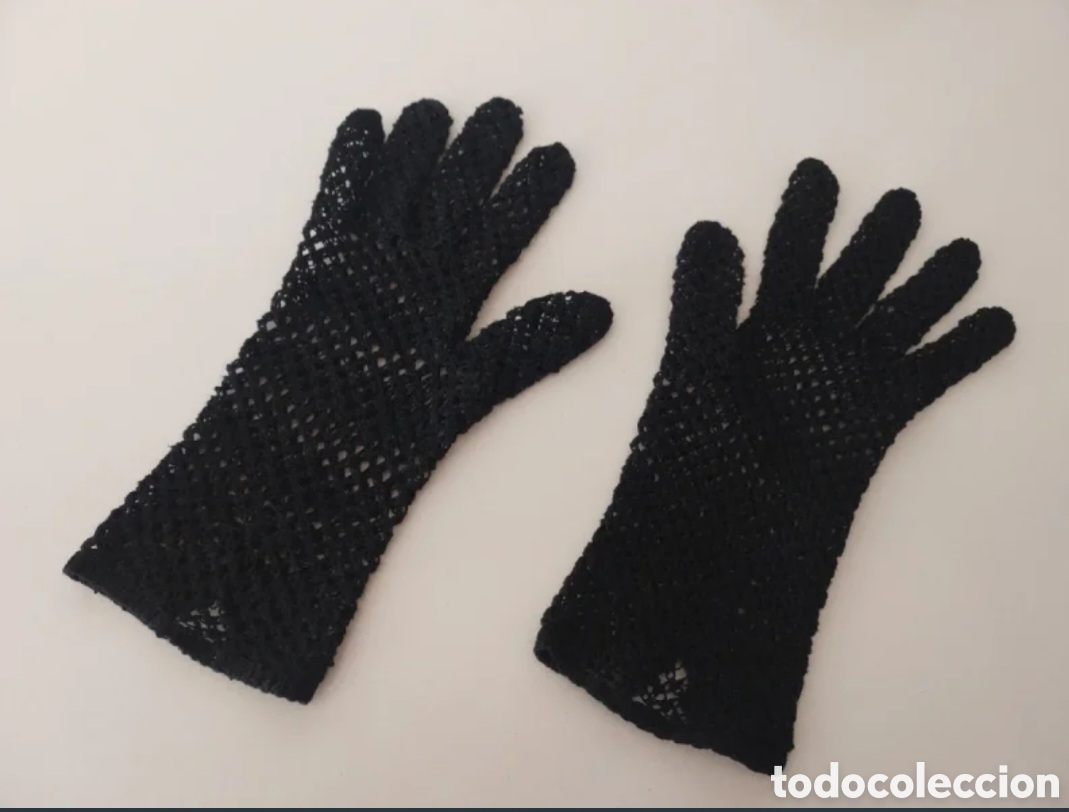 Vintage: Antiguos guantes ganchillo - Foto 3