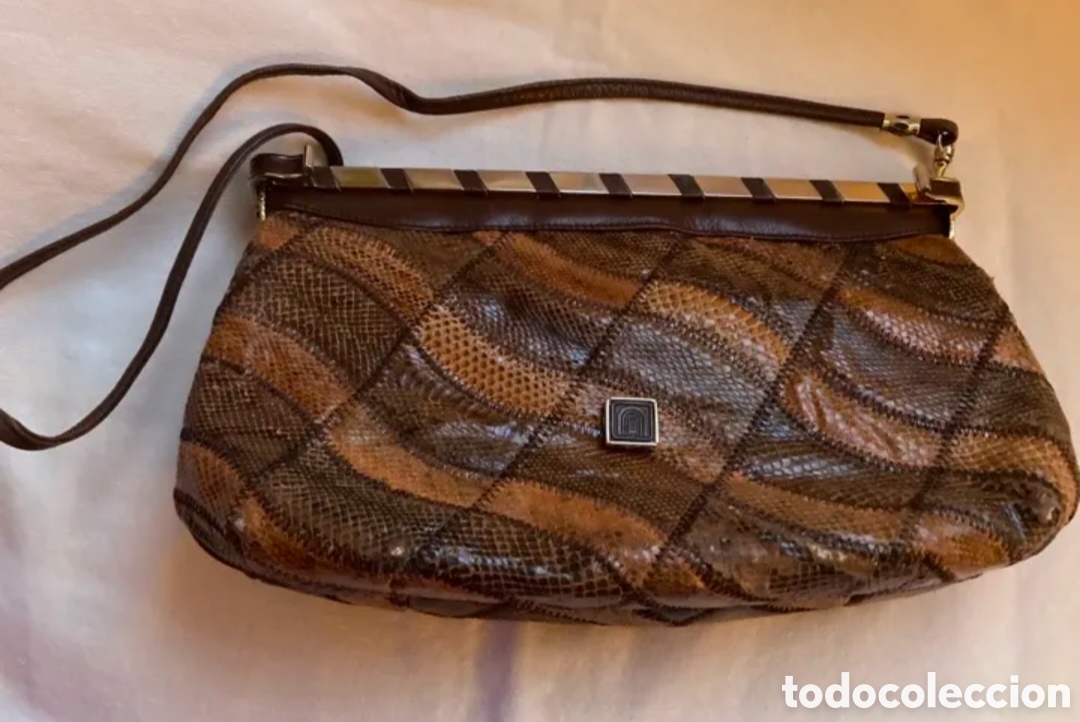 Vintage: bolso de piel de serpiente