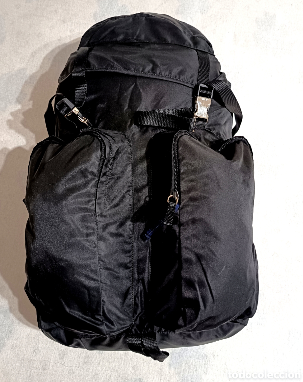 Vintage: Prada Mochila grande de viaje color negro