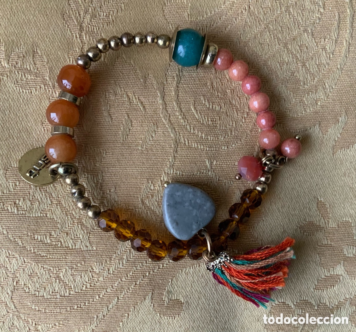 Vintage: PULSERA CRISTALES MARRONES SNT - Foto 2