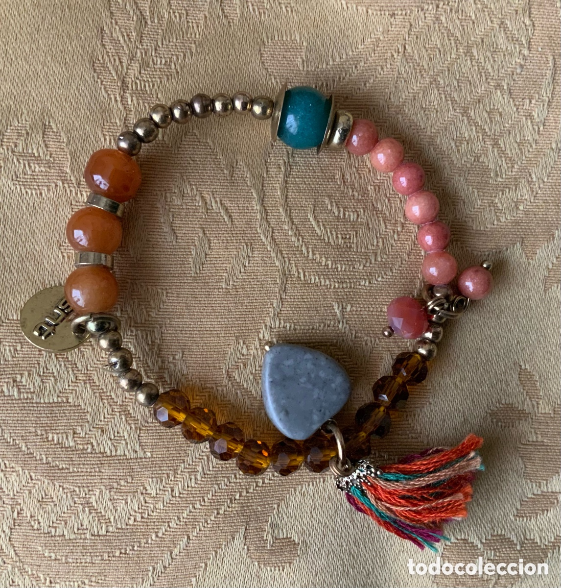 Vintage: PULSERA CRISTALES MARRONES SNT - Foto 4