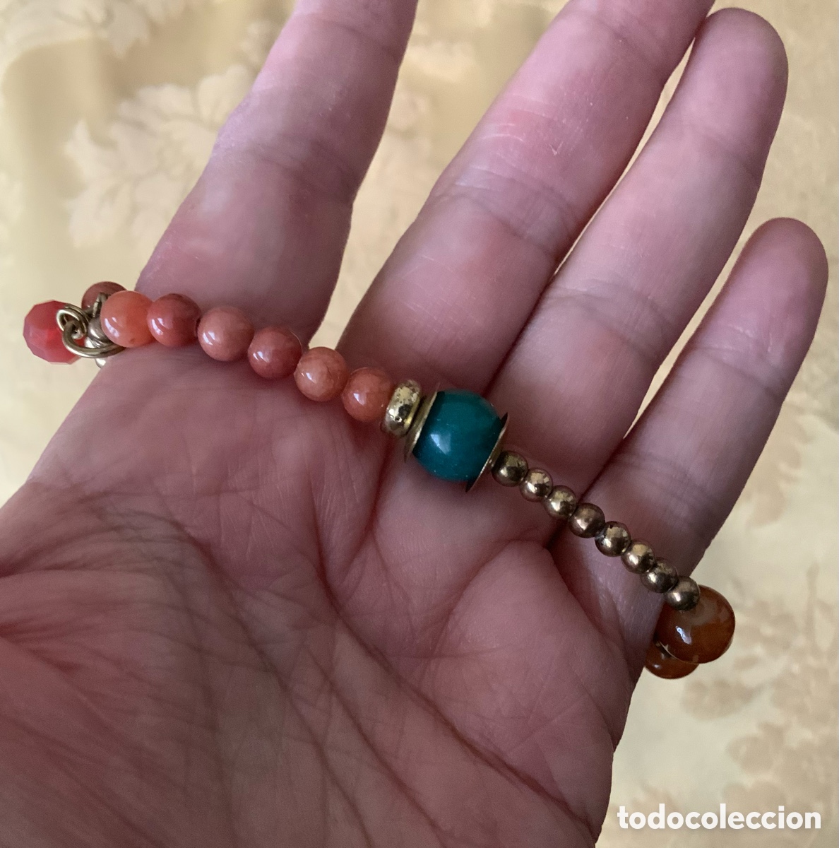 Vintage: PULSERA CRISTALES MARRONES SNT - Foto 5