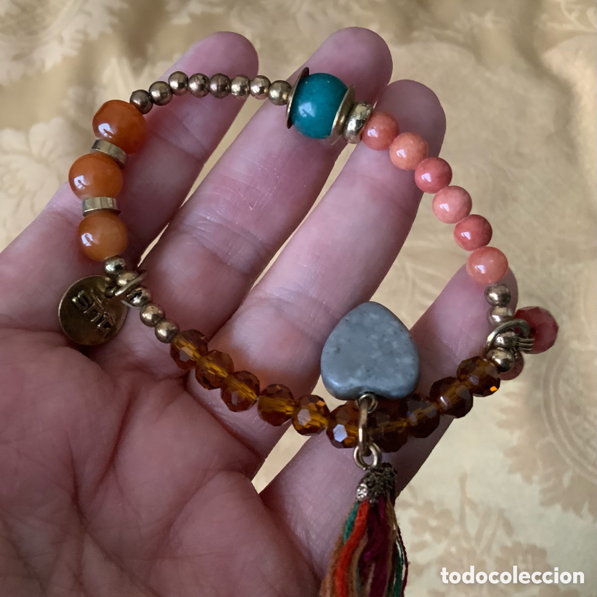 Vintage: PULSERA CRISTALES MARRONES SNT - Foto 6