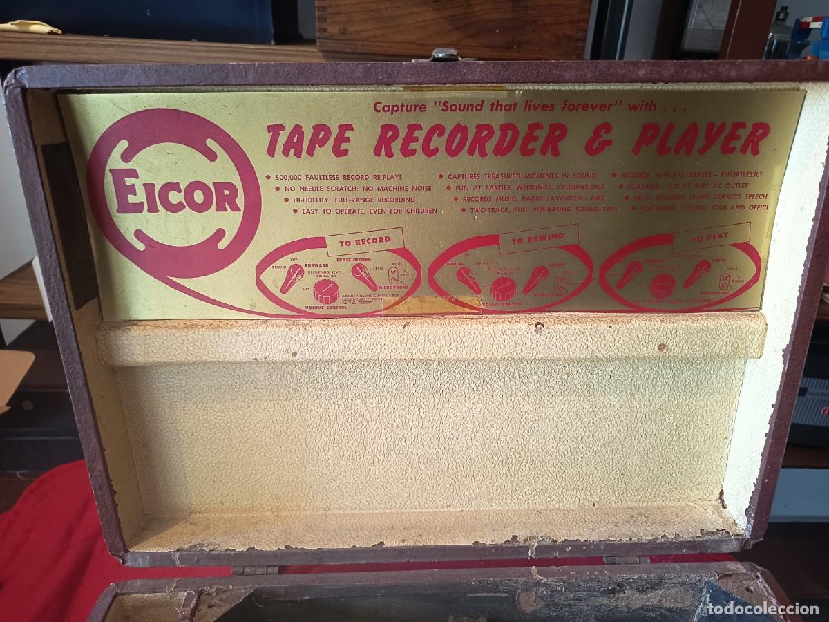 Vintage: Malet&iacute;n Eicor vintage grabadora - Foto 3