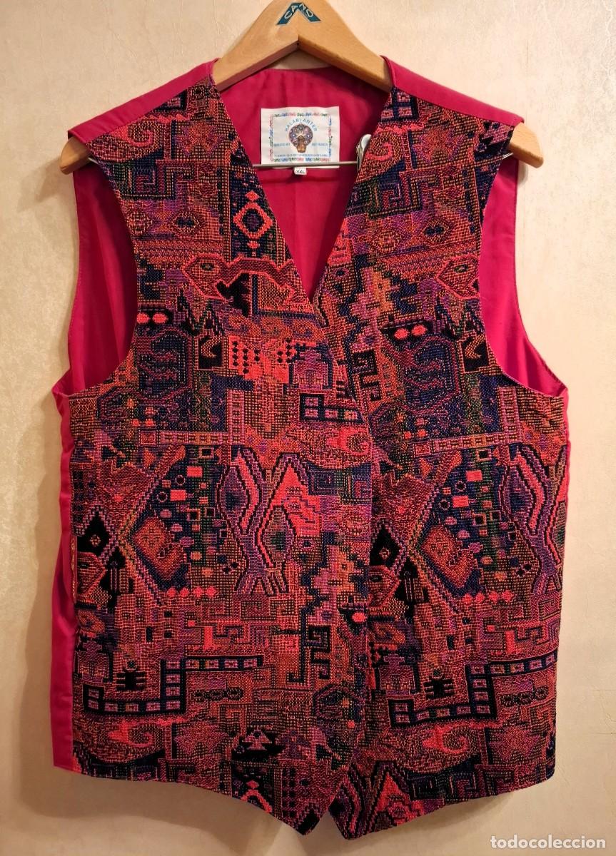 Vintage: CHALECO tipo Kilim procedente del poblado druso de Daliyat al-Karmel, en Israel