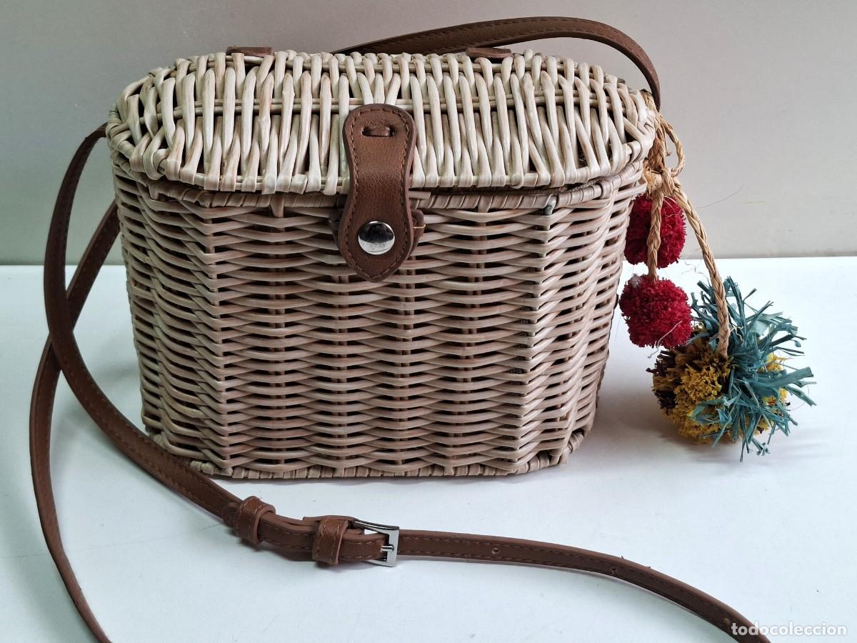 Vintage: BOLSO DE RAFIA PARFOIS