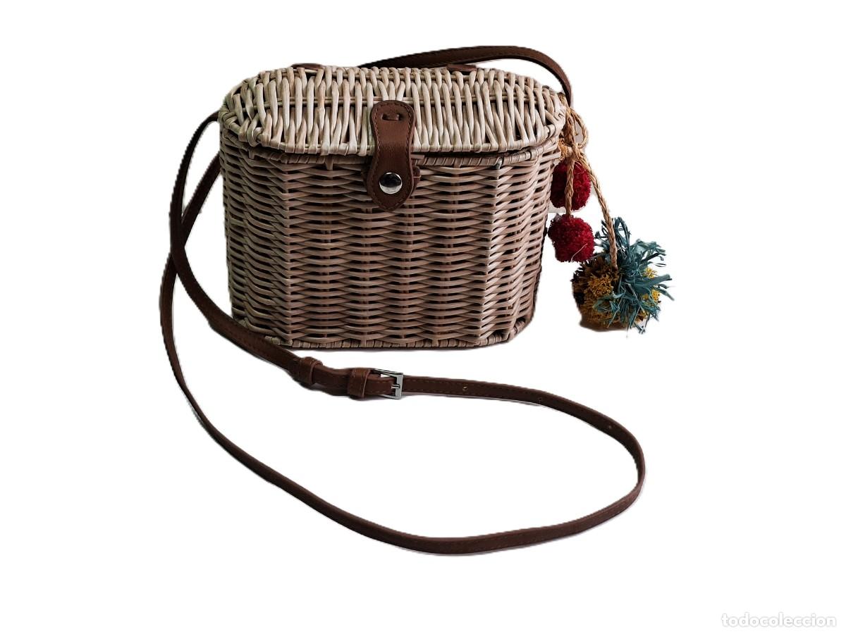 Vintage: BOLSO DE RAFIA PARFOIS - Foto 2