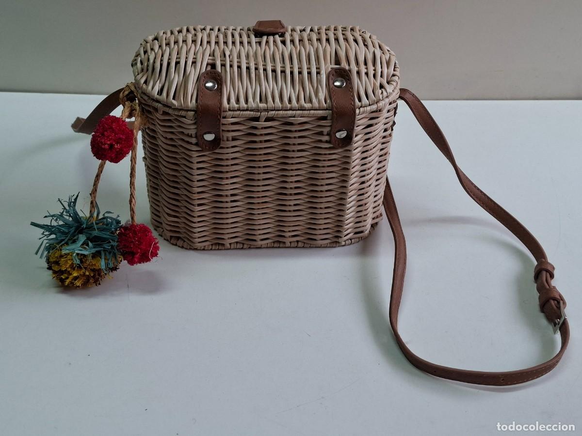 Vintage: BOLSO DE RAFIA PARFOIS - Foto 5