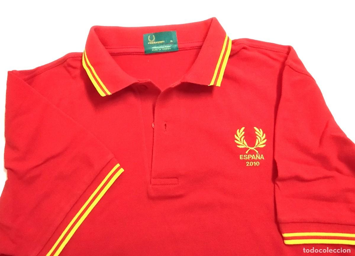 Vintage: Polo Fred Perry Espa&ntilde;a 2010, talla XL, edici&oacute;n limitada, vintage, fabricado en el Reino Unido