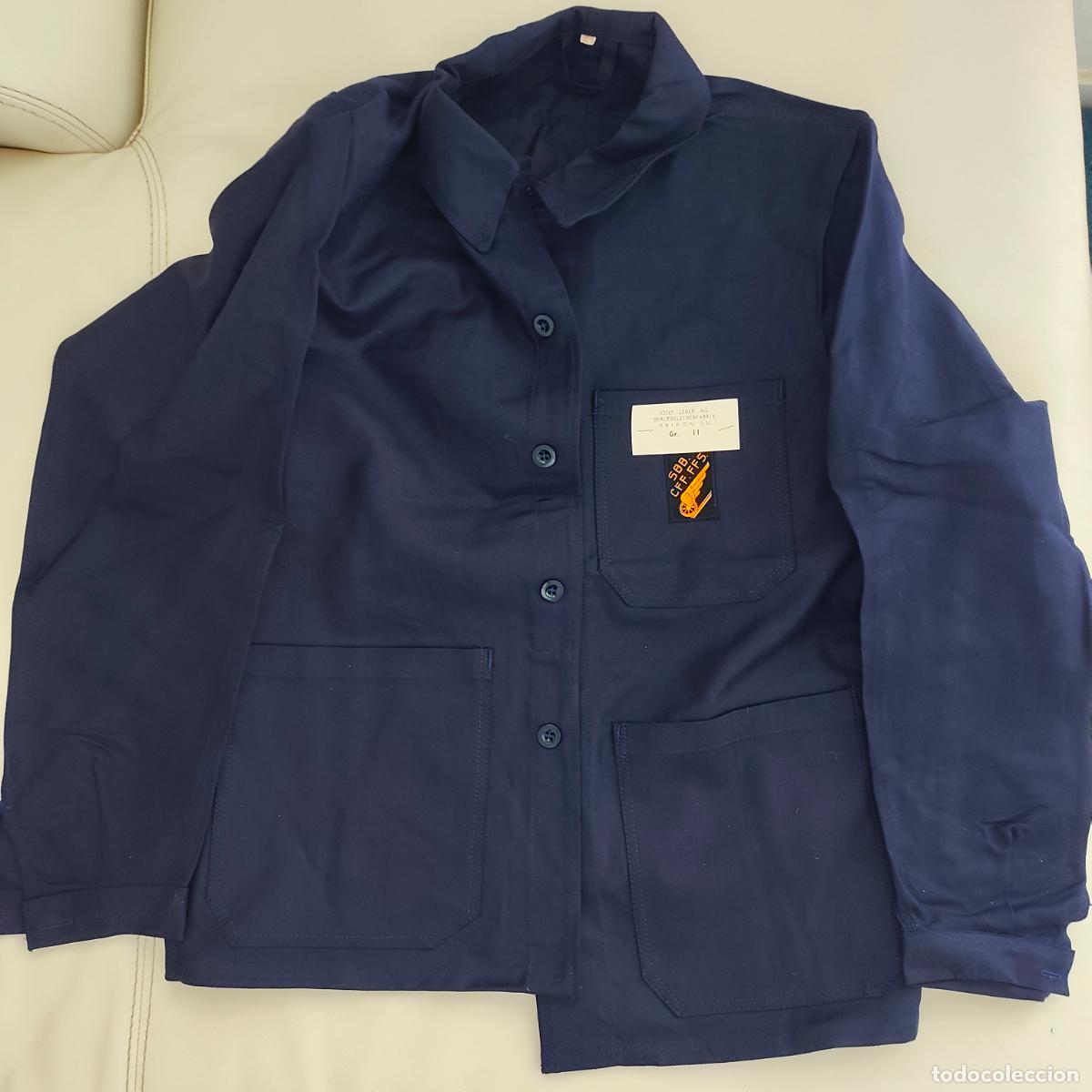 Vintage: Uniforme original Ferrocarriles Suizos SBB CFF FFS J. LEBER AG EBIKON 1966 ? &ndash; Camisa/Chaqueta