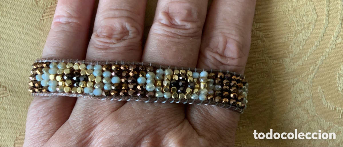 Vintage: PULSERA ABALORIOS COLOR COBRE - Foto 4