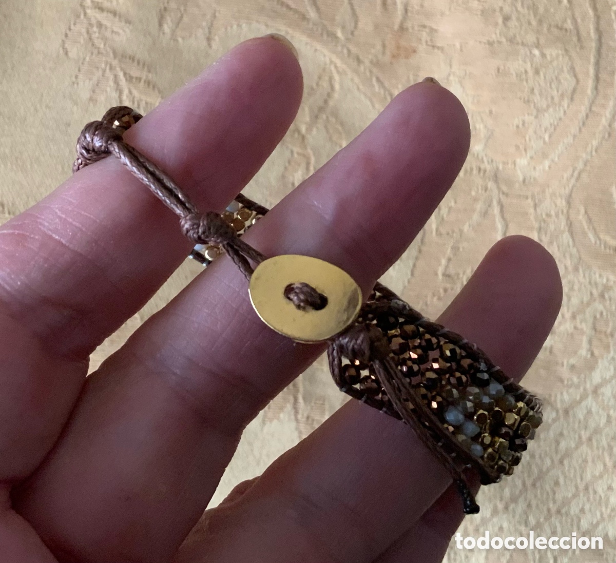Vintage: PULSERA ABALORIOS COLOR COBRE - Foto 7