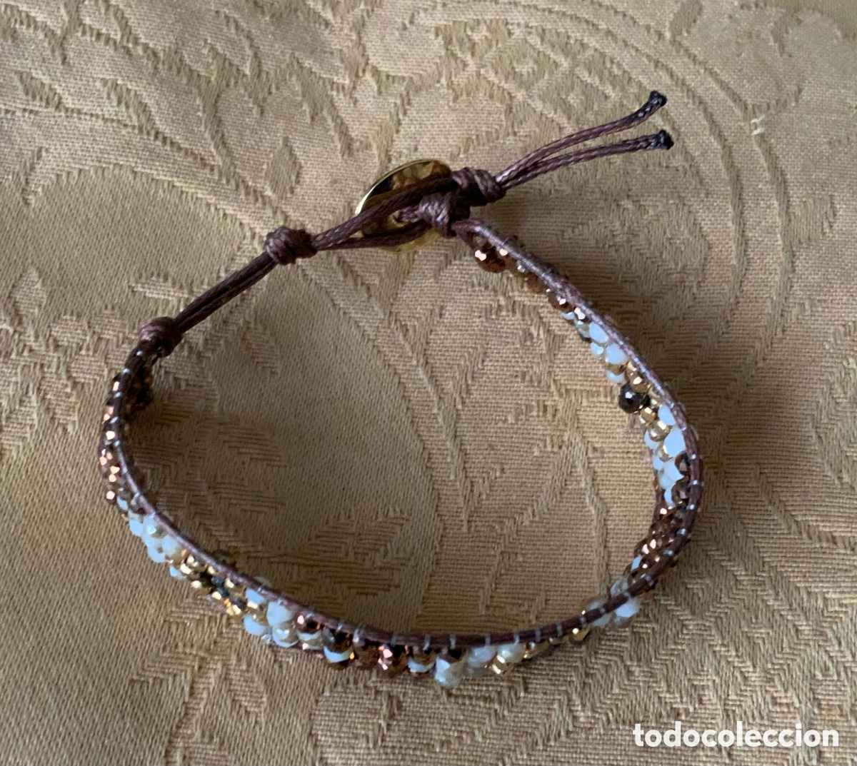 Vintage: PULSERA ABALORIOS COLOR COBRE - Foto 8