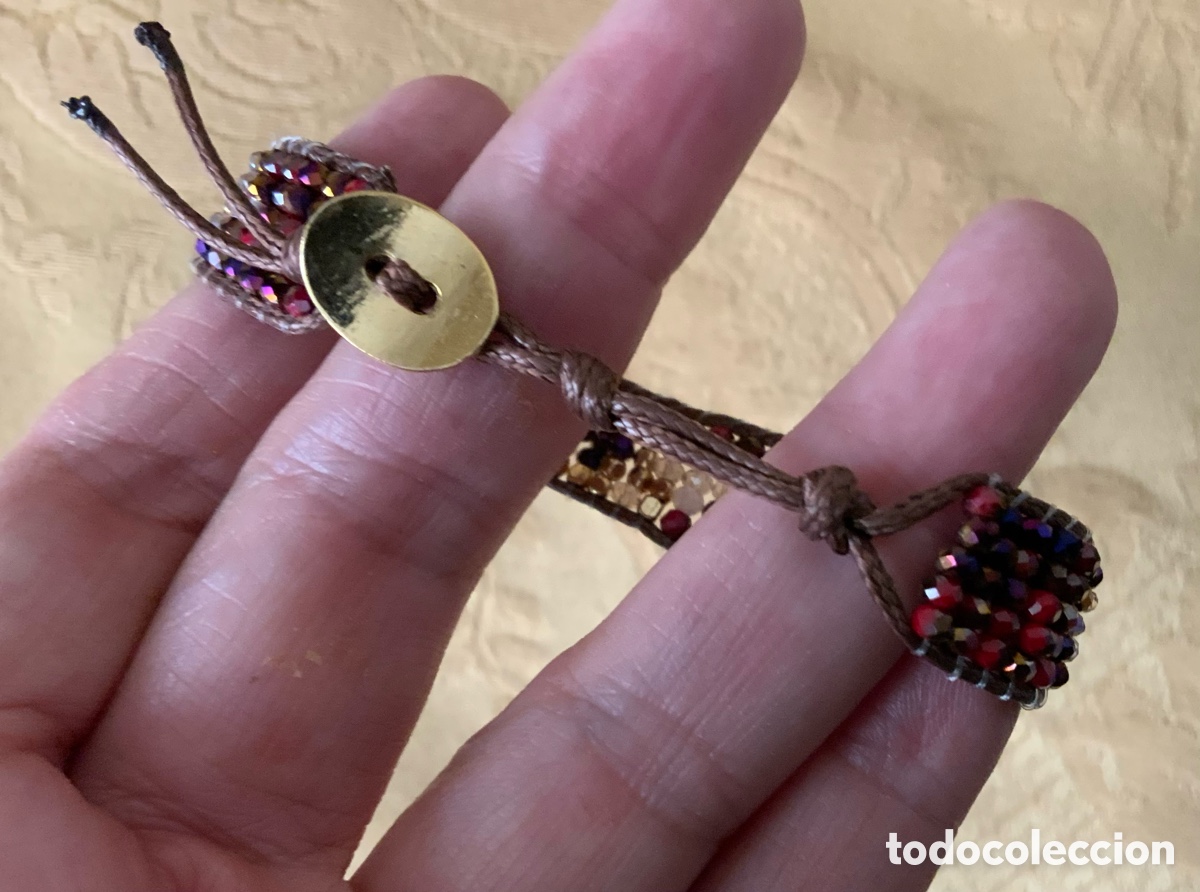 Vintage: PULSERA ABALORIOS COLOR BURDEOS - Foto 11