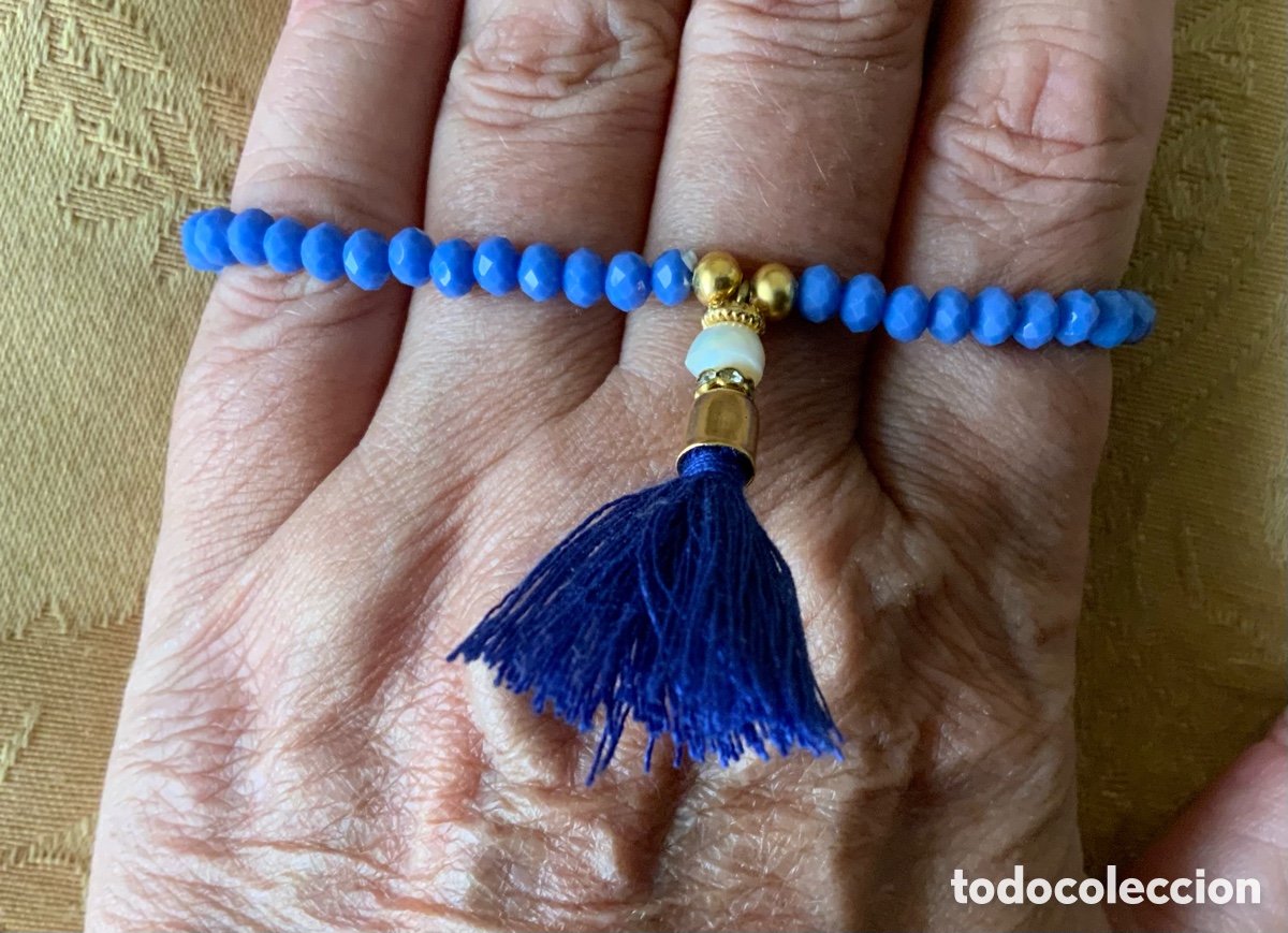 Vintage: PULSERA CRISTALES AZUL CLARO - Foto 2