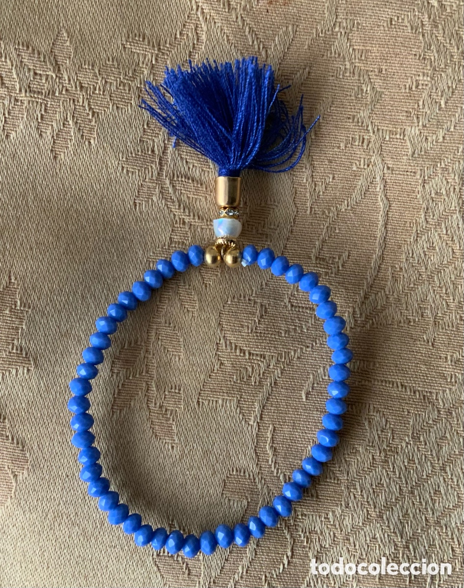 Vintage: PULSERA CRISTALES AZUL CLARO - Foto 5