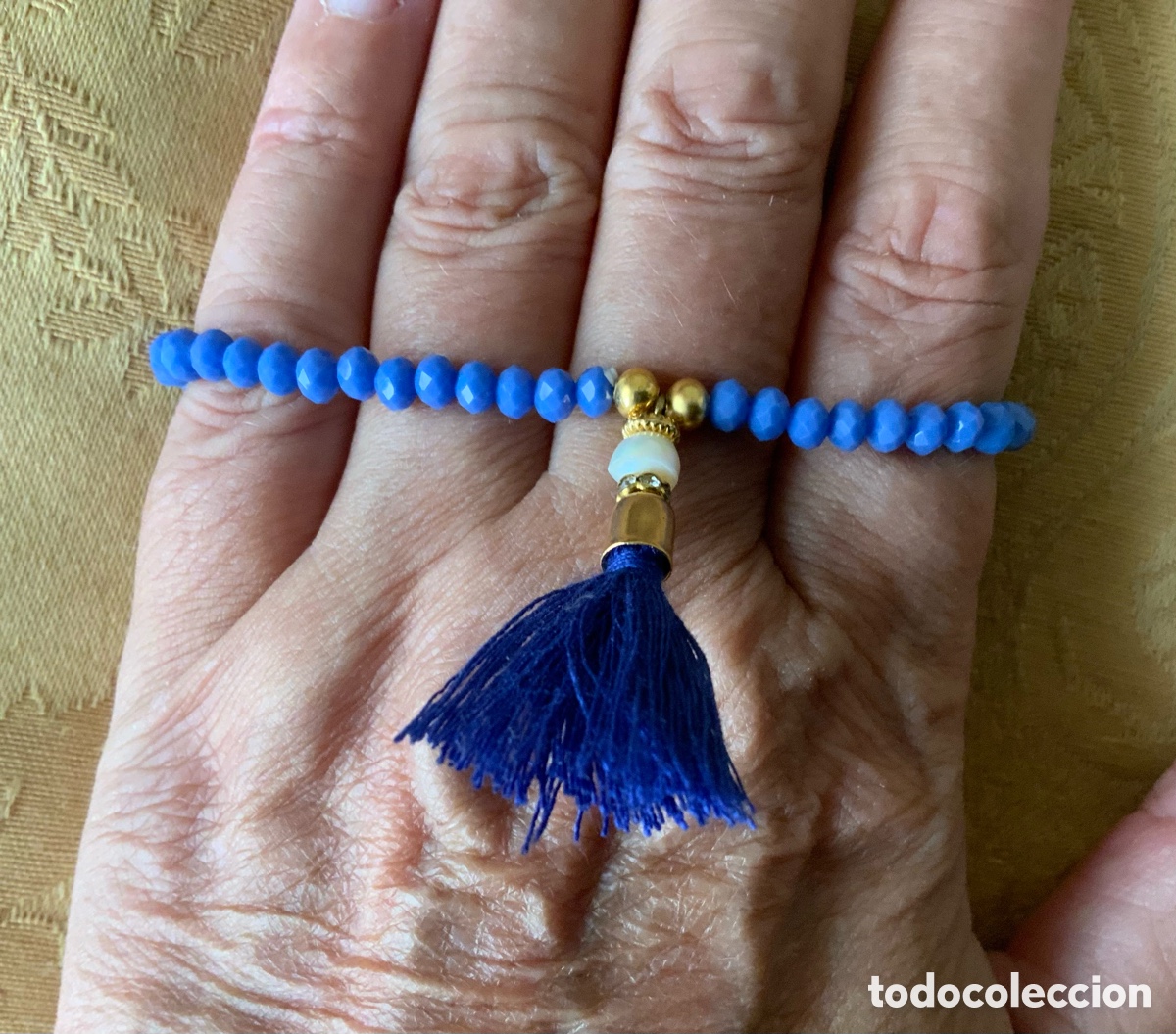 Vintage: PULSERA CRISTALES AZUL CLARO - Foto 6