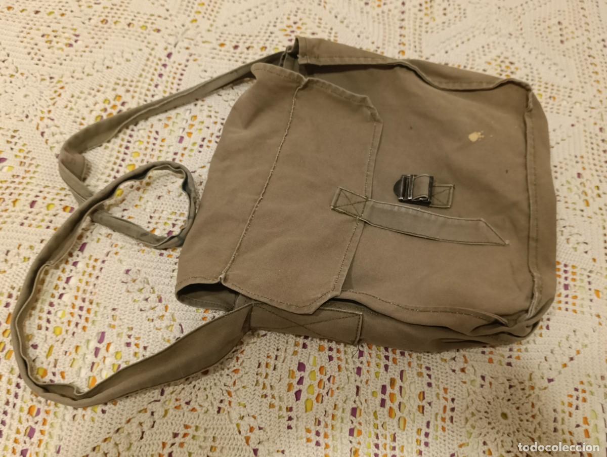 Vintage: Antigua Bolsa Macuto de Lona Militar / Scout - Vintage A&ntilde;os 70/80 - Confecciones Reig - Made in Spai