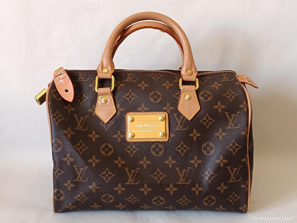 Vintage: Bolso Louis Vuitton Speedy Marr&oacute;n Piel