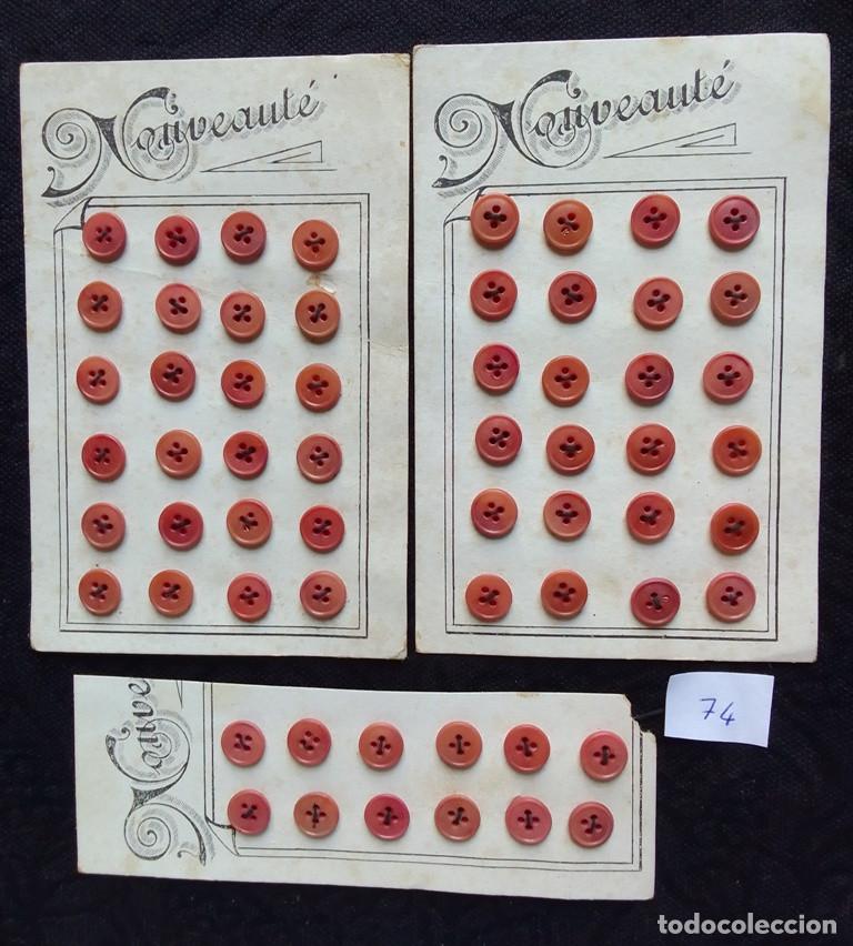 Vintage: Lote 60 botones , peque&ntilde;os, vintage