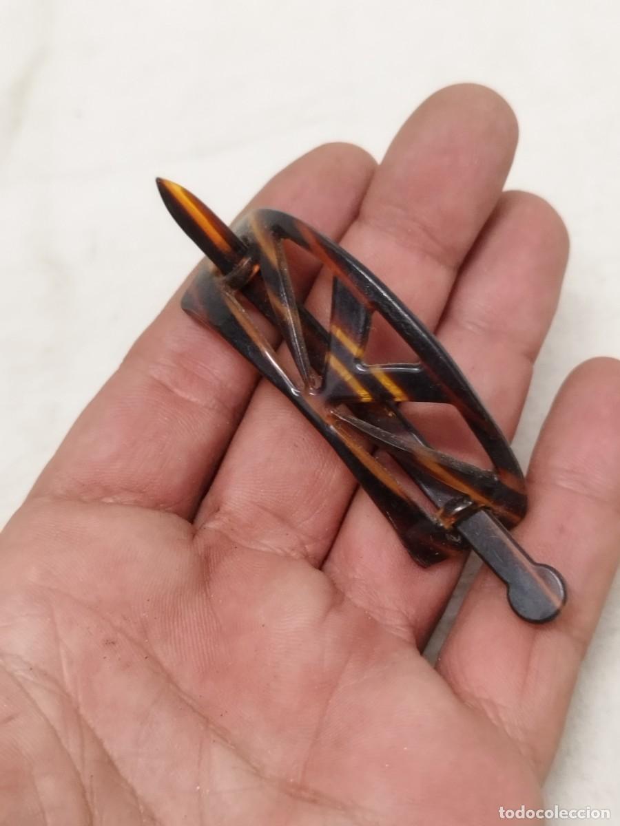 Vintage: Antiguo pasador de pelo, coletero. Broche, sujeta pa&ntilde;uelo.
