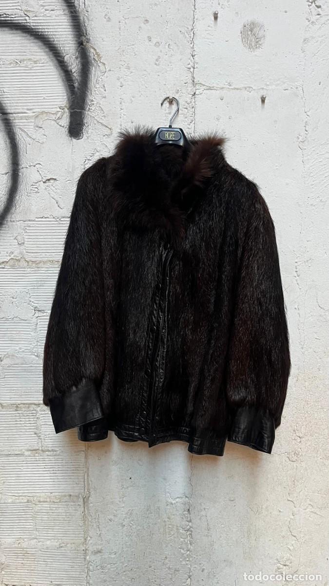Vintage: Abrigo invierno para mujer de la marca Zerimar, cuero aut&eacute;ntico de alta calidad y pelo, artesanos de