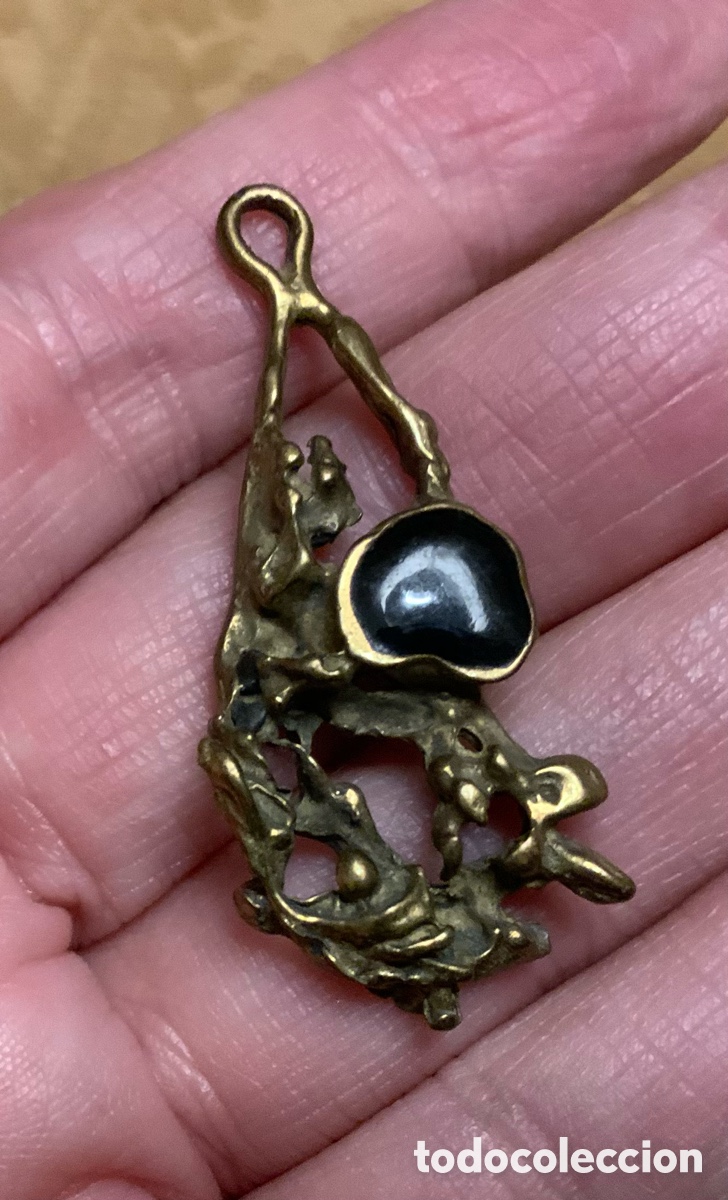 Vintage: COLGANTE DE BRONCE HECHO A MANO - Foto 2