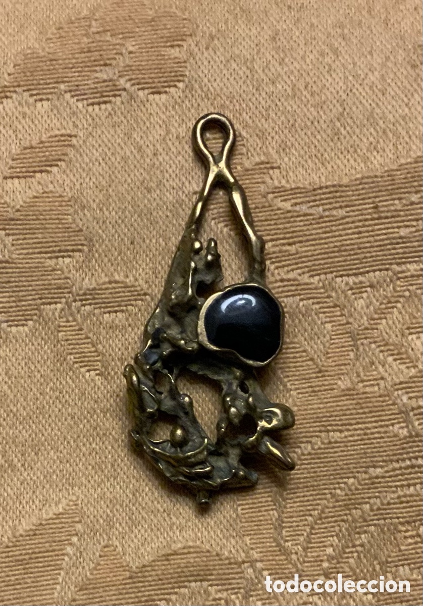 Vintage: COLGANTE DE BRONCE HECHO A MANO - Foto 5
