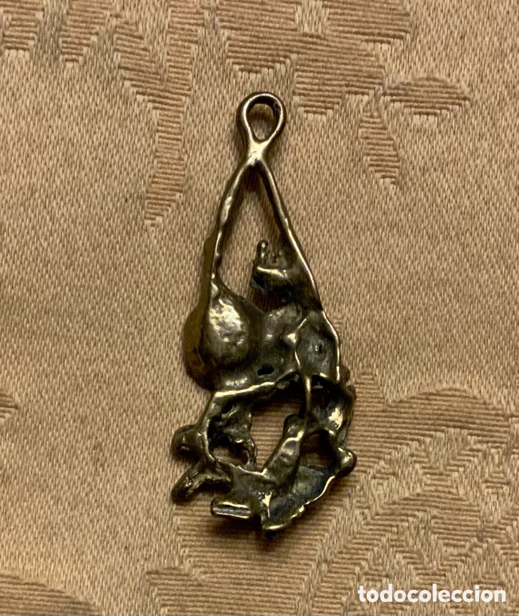Vintage: COLGANTE DE BRONCE HECHO A MANO - Foto 7
