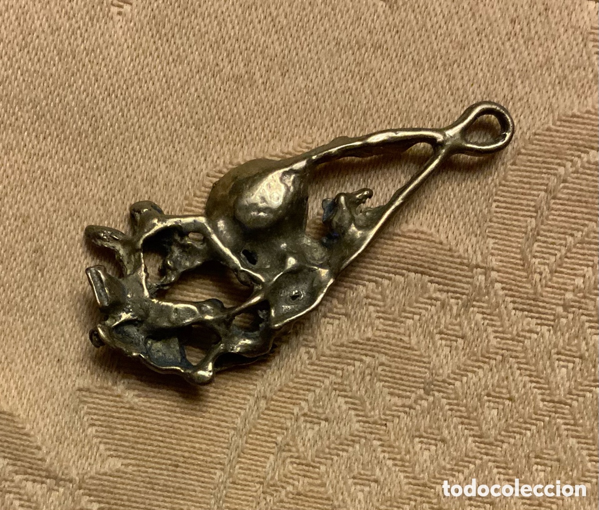 Vintage: COLGANTE DE BRONCE HECHO A MANO - Foto 8