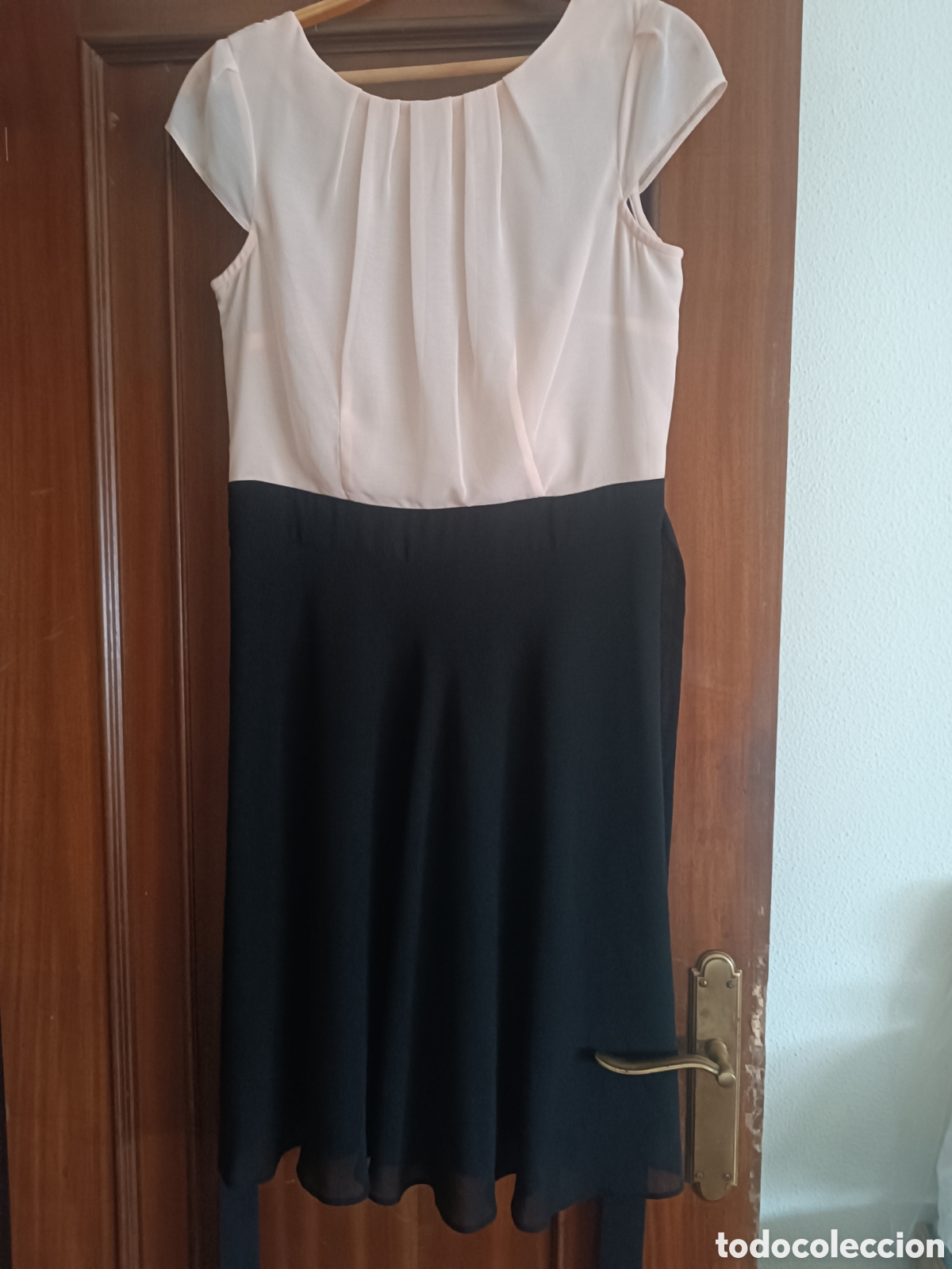 Vintage: Vestido de fiesta rosa y negro