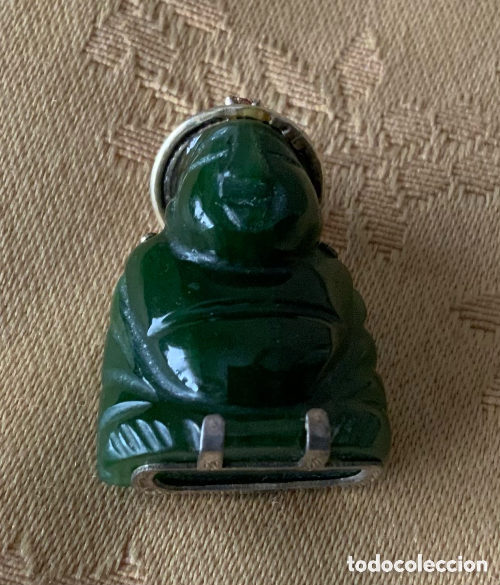 Vintage: COLGANTE BUDA DE JADE DE LA FORTUNA A&Ntilde;O 70