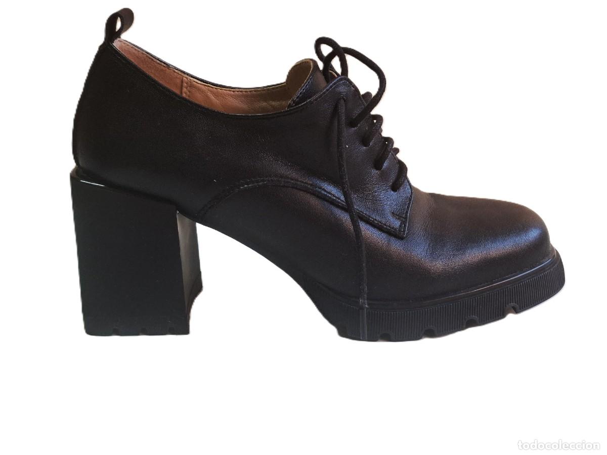 Vintage: Zapatos Oxford de piel Filippo DP6198/24 BK-talla 37