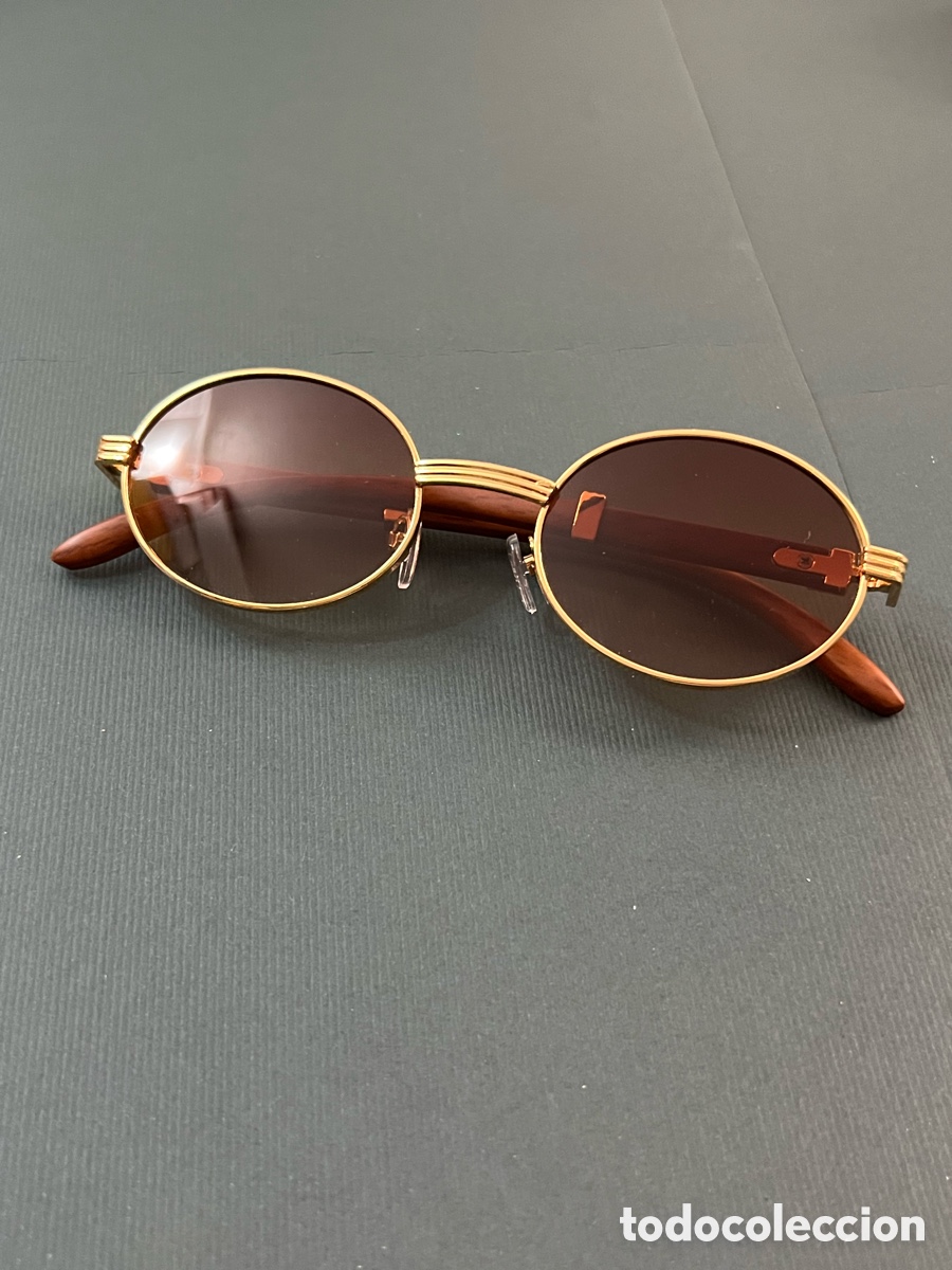 Vintage: ✅ Gafas dorado cristal marr&oacute;n a estrenar - Foto 2