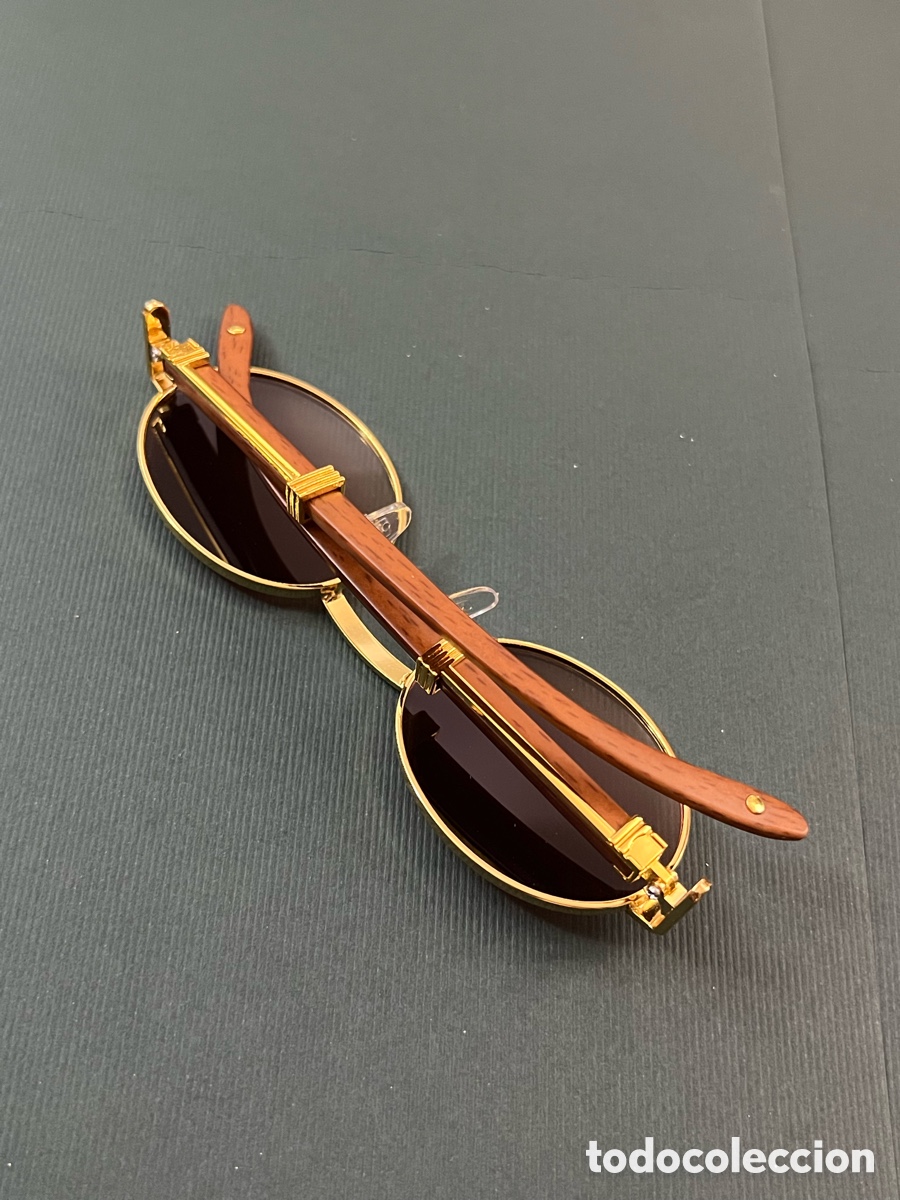 Vintage: ✅ Gafas dorado cristal marr&oacute;n a estrenar - Foto 3