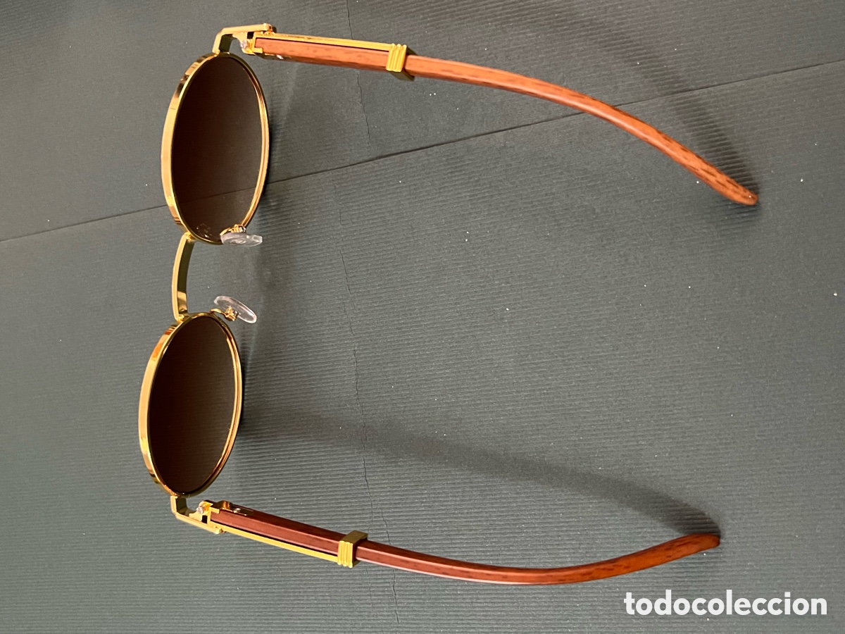 Vintage: ✅ Gafas dorado cristal marr&oacute;n a estrenar - Foto 4