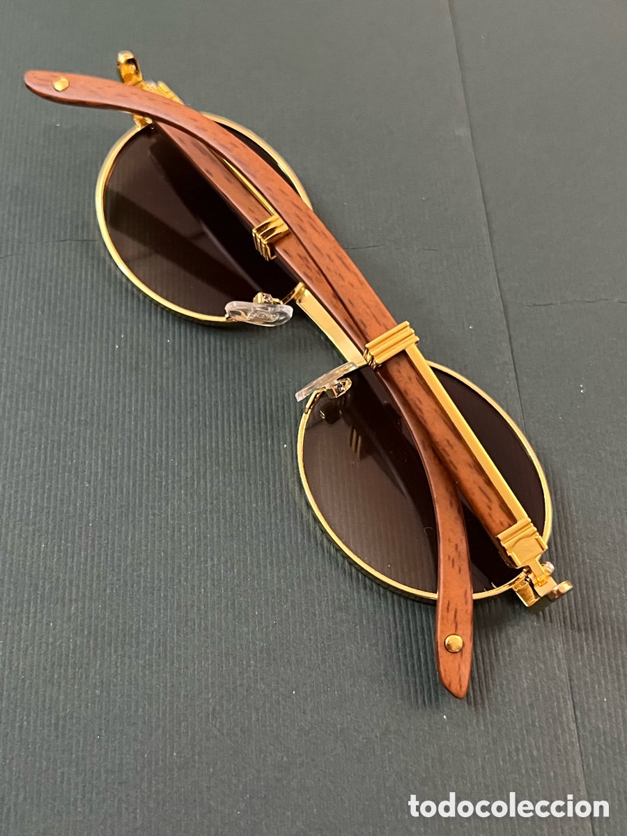 Vintage: ✅ Gafas dorado cristal marr&oacute;n a estrenar - Foto 7