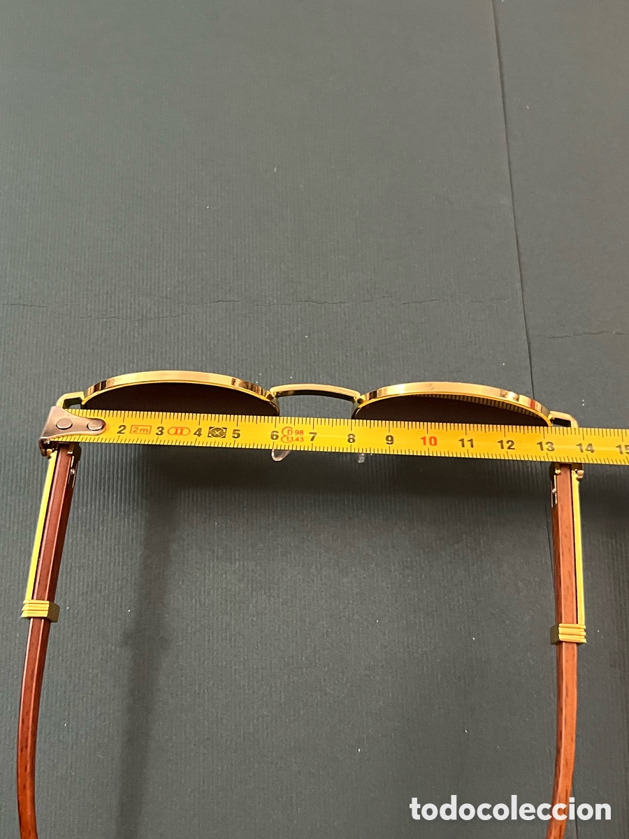 Vintage: ✅ Gafas dorado cristal marr&oacute;n a estrenar - Foto 8
