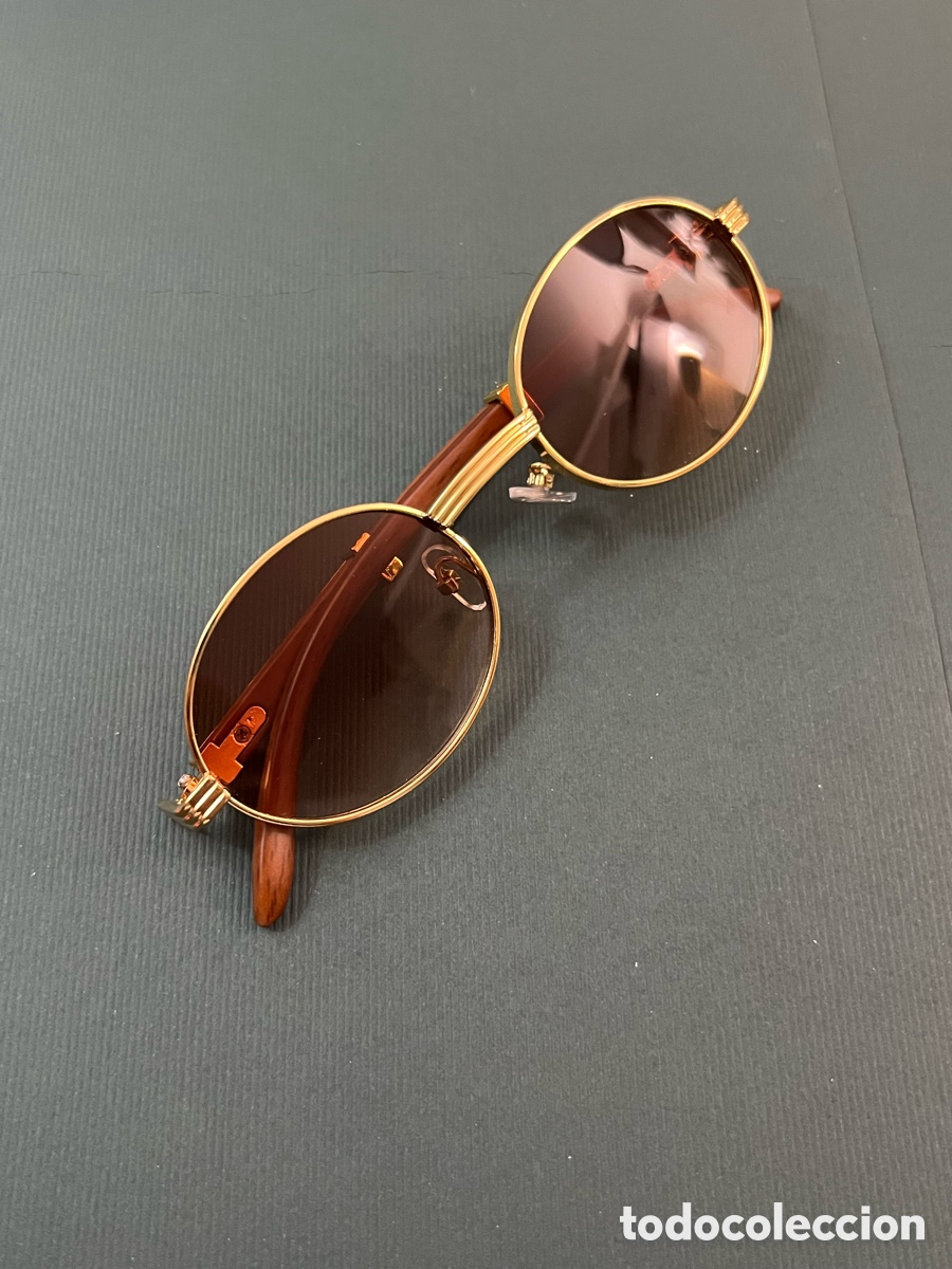 Vintage: ✅ Gafas dorado cristal marr&oacute;n a estrenar