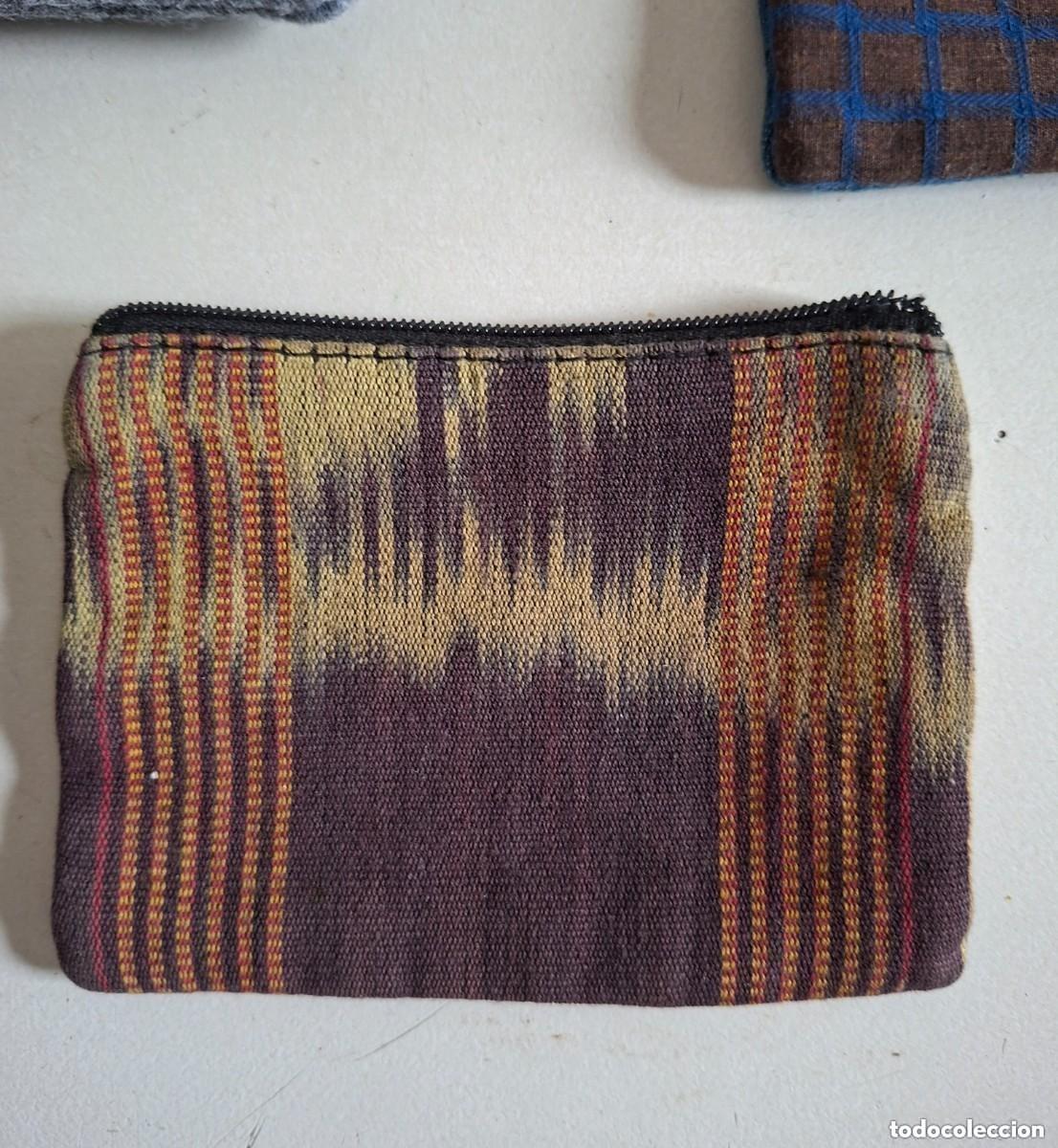 Vintage: 3 MONEDEROS NUEVOS - FIELTRO, JEANS E HILO - Foto 4
