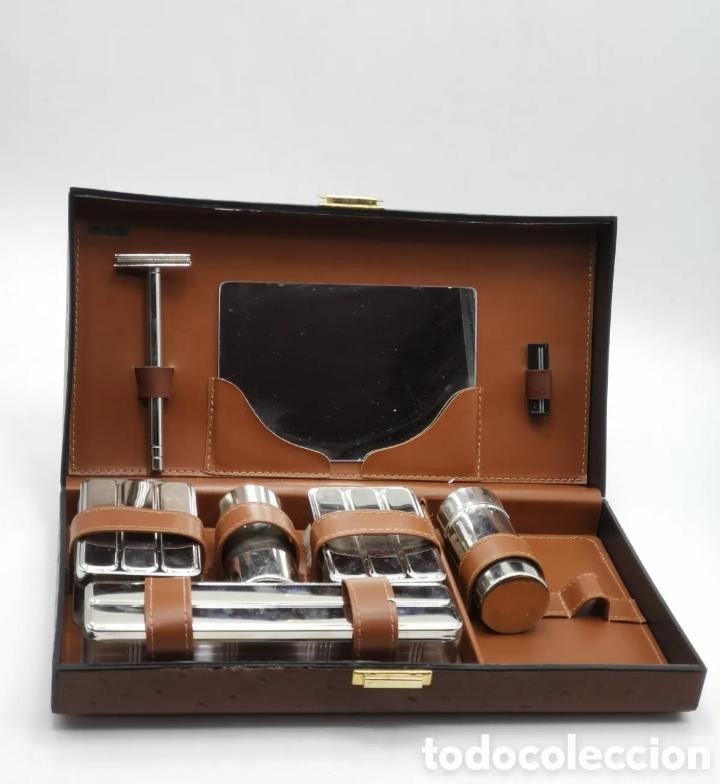 Vintage: Estuche Aseo Vintage Cuero Italiano