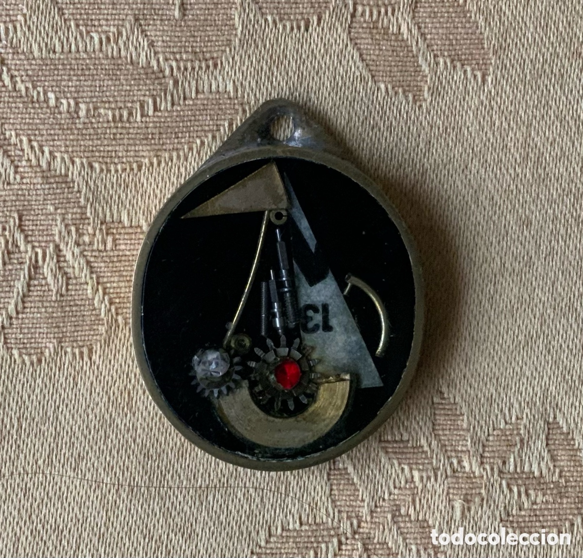 Vintage: ANTIGUO COLGANTE STEAMPUNK - Foto 4