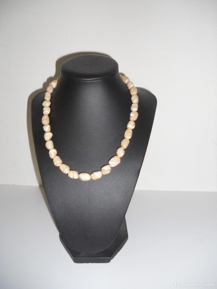Vintage: ANTIGUO COLLAR DE CUENTAS NACAR