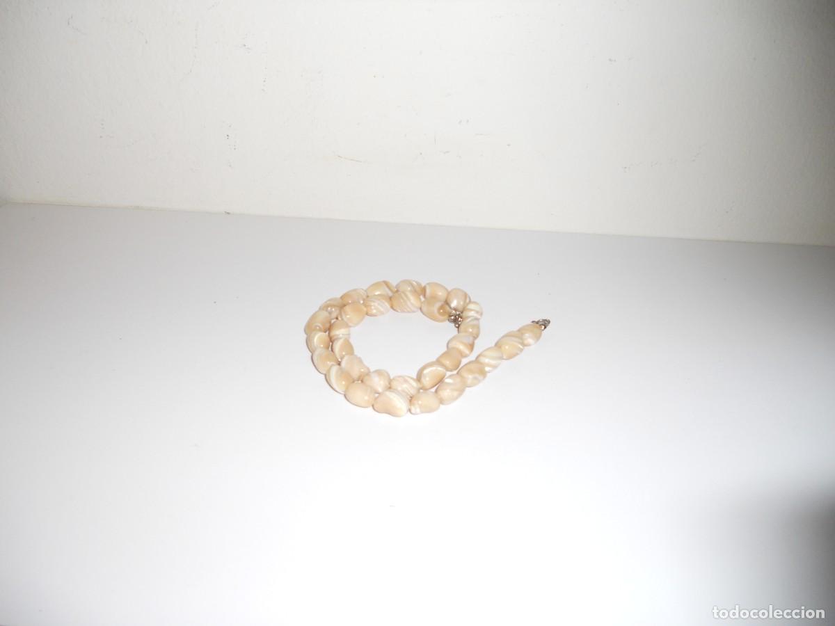 Vintage: ANTIGUO COLLAR DE CUENTAS NACAR - Foto 6