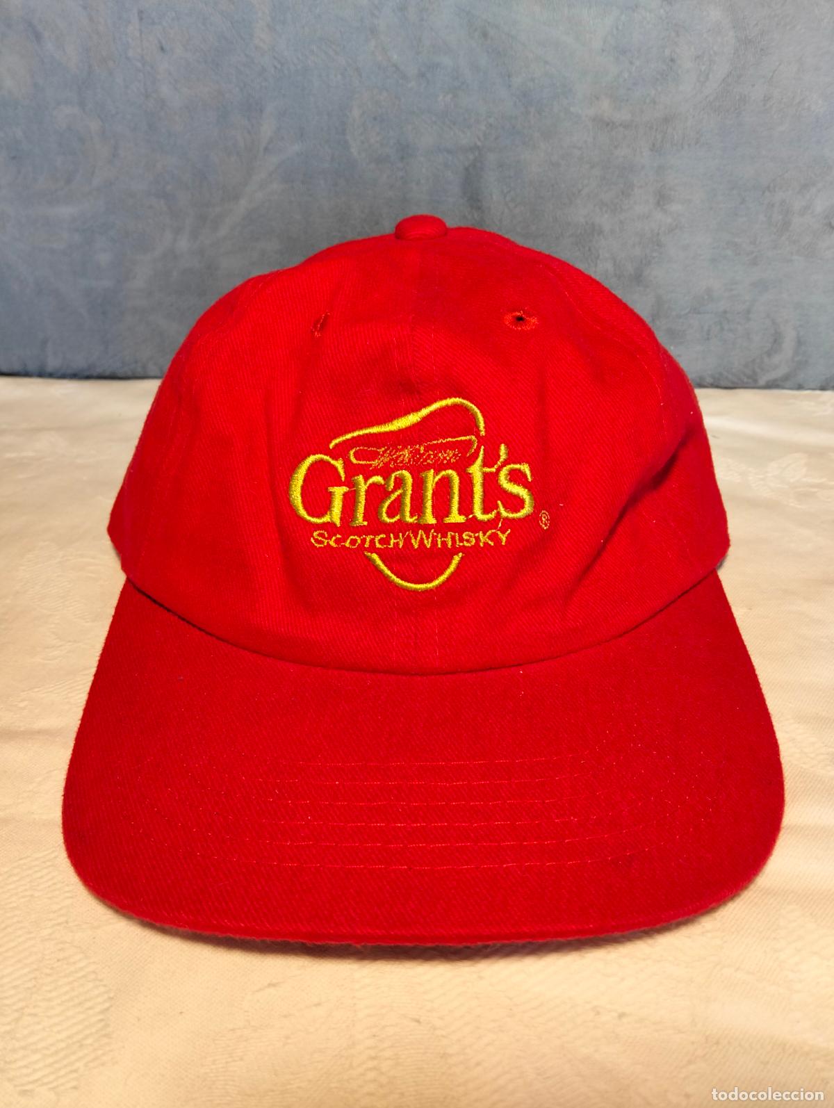 Vintage: Gorra vintage a&ntilde;os 90 roja Grant's scotch whisky