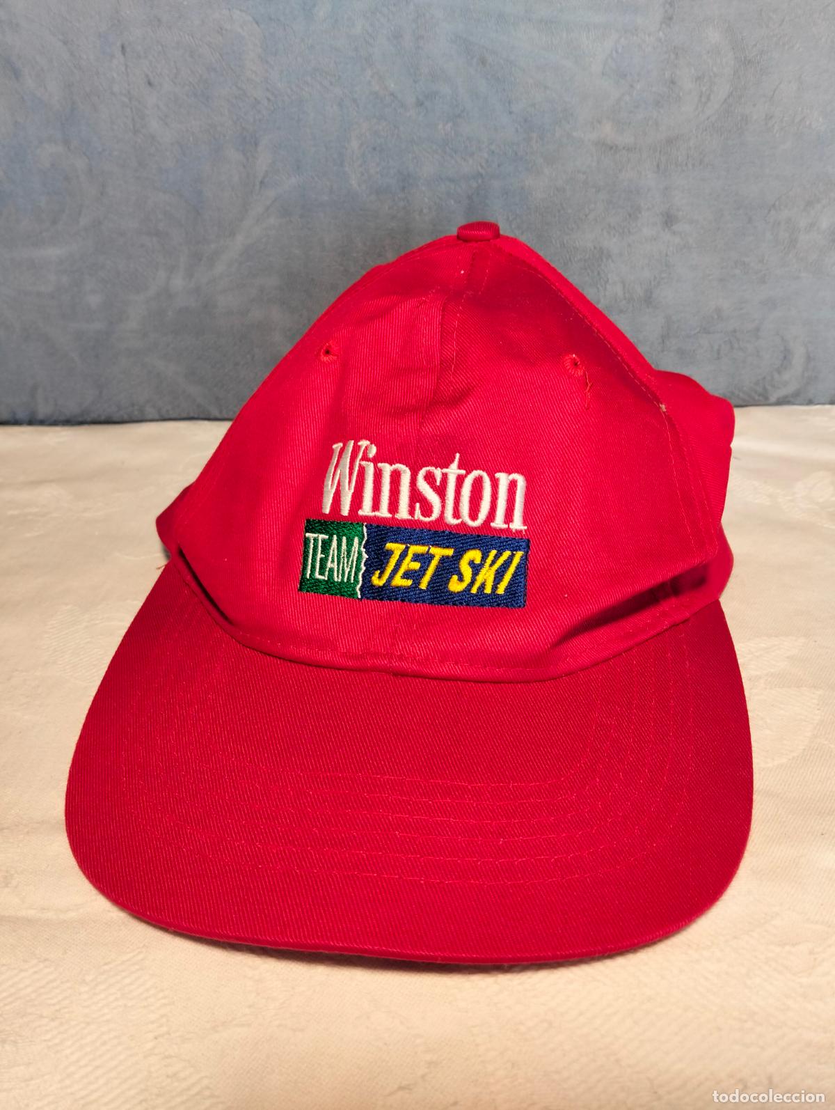 Vintage: Gorra vintage a&ntilde;os 90 roja Winston team jet ski